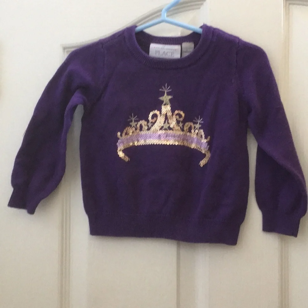 FINAL MARKDOWN Infants’ Children’s Place Sequined & Embroidered Tiara Tee (12-18
